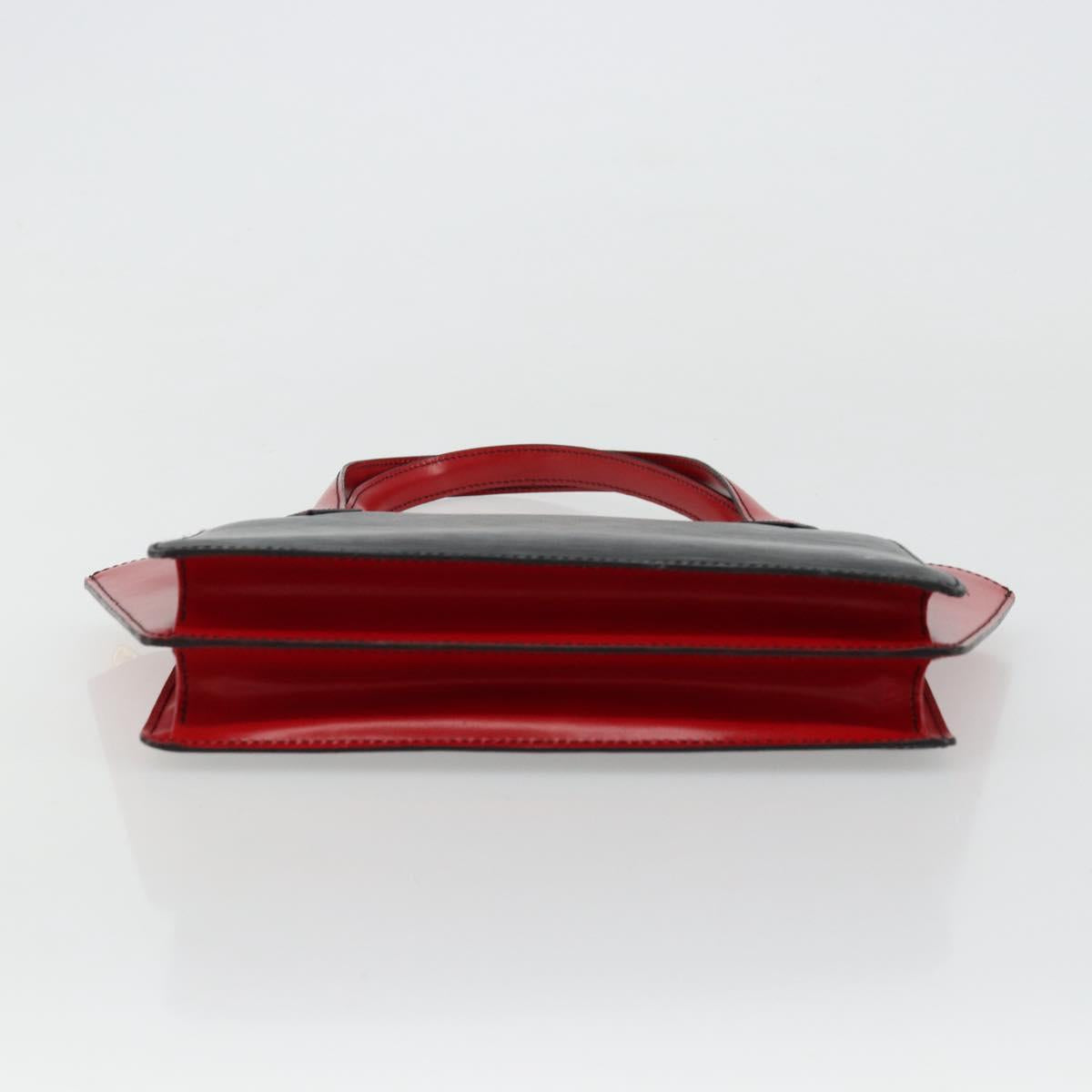 LOUIS VUITTON Epi Bicolor Varenne Hand Bag Black Red M52387 LV Auth bs34634A