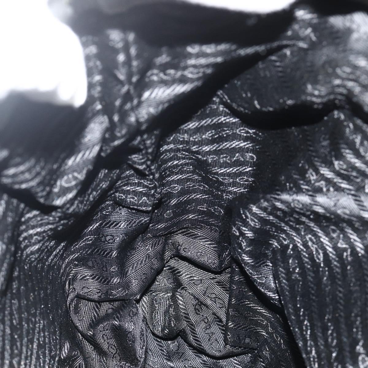PRADA Backpack Nylon Gray Silver Auth bs34650