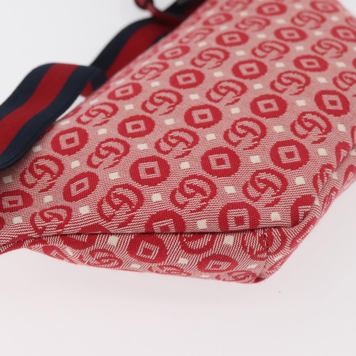 GUCCI Children's Sherry Line Waist bag Canvas Navy Red 502095 Auth bs34662