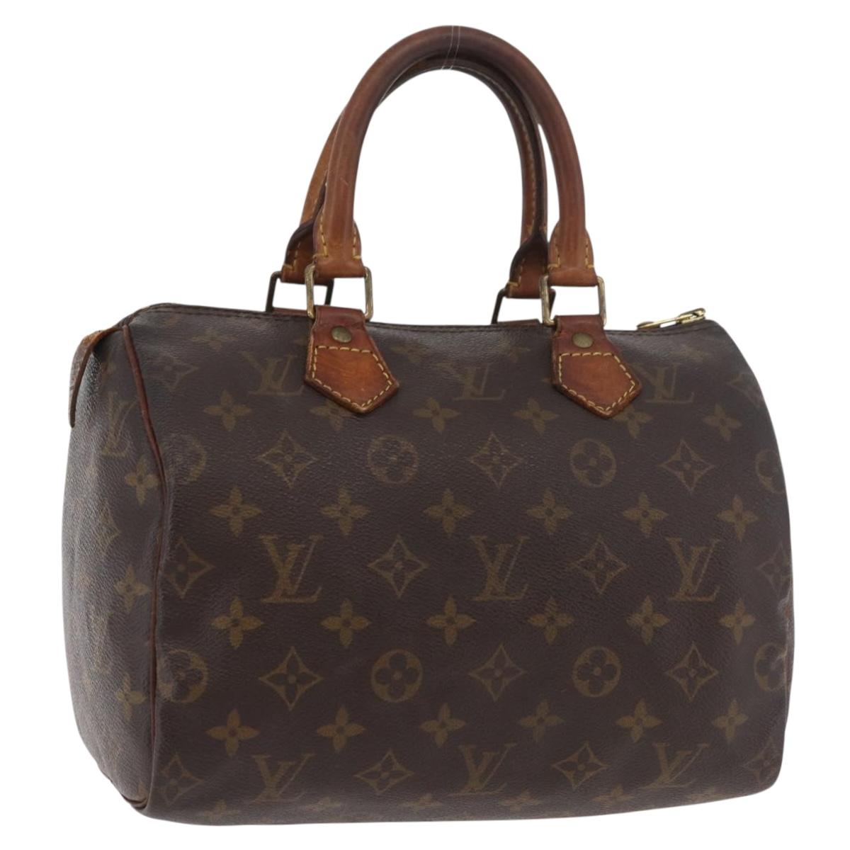 LOUIS VUITTON Monogram Speedy 25 Hand Bag M41528 LV Auth bs34665