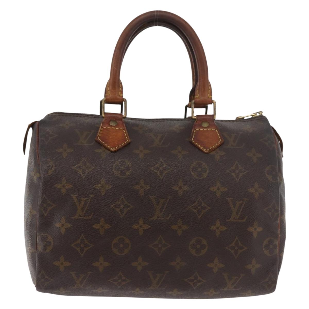 LOUIS VUITTON Monogram Speedy 25 Hand Bag M41528 LV Auth bs34665