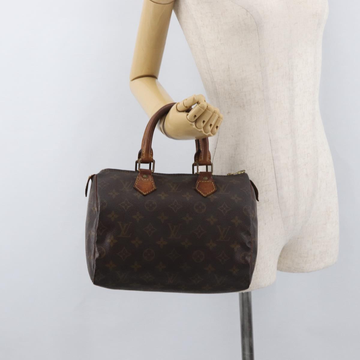 LOUIS VUITTON Monogram Speedy 25 Hand Bag M41528 LV Auth bs34665