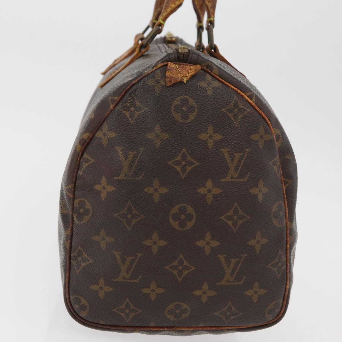LOUIS VUITTON Monogram Speedy 30 Hand Bag M41526 LV Auth bs34666