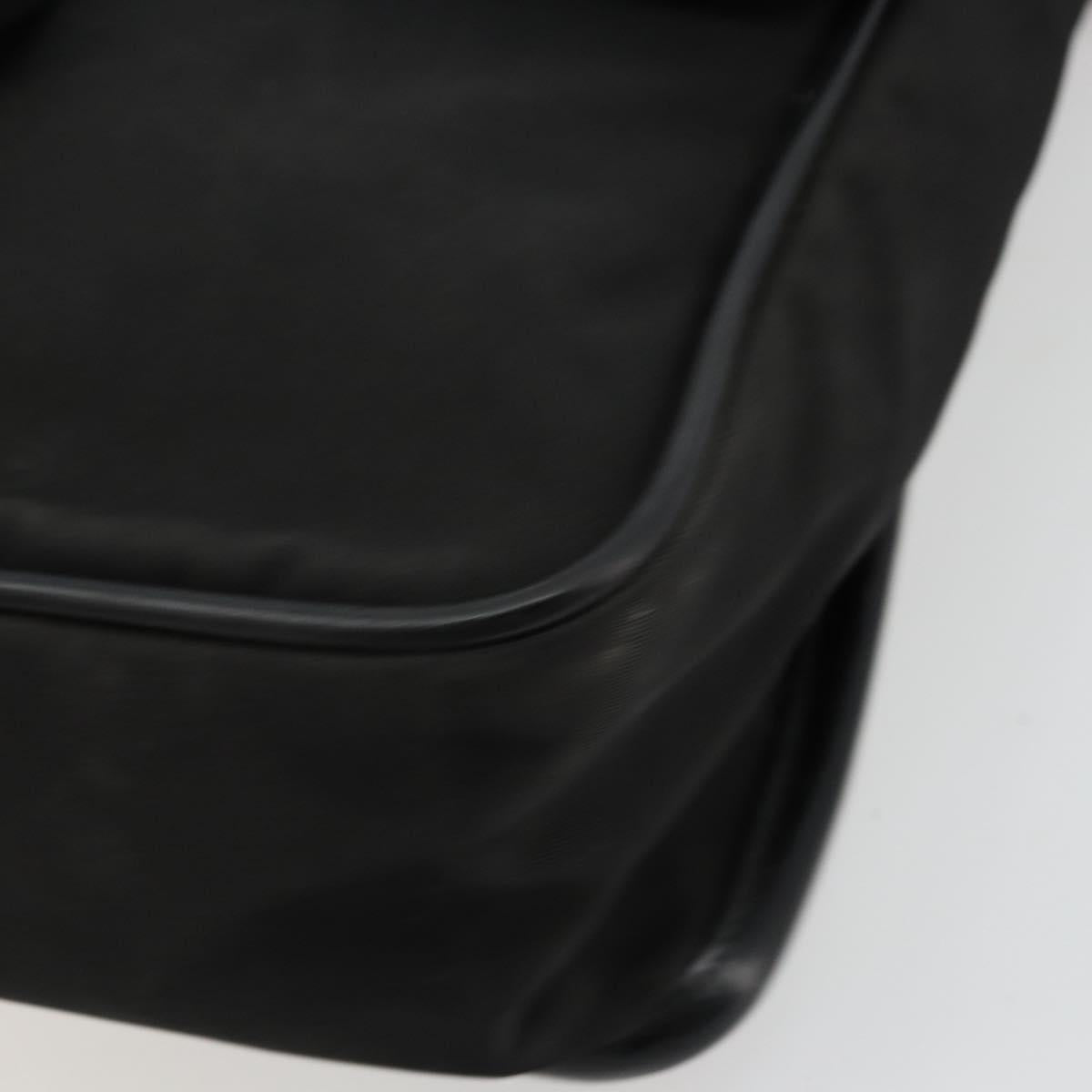 PRADA Shoulder Bag Nylon Black Silver Auth bs34675