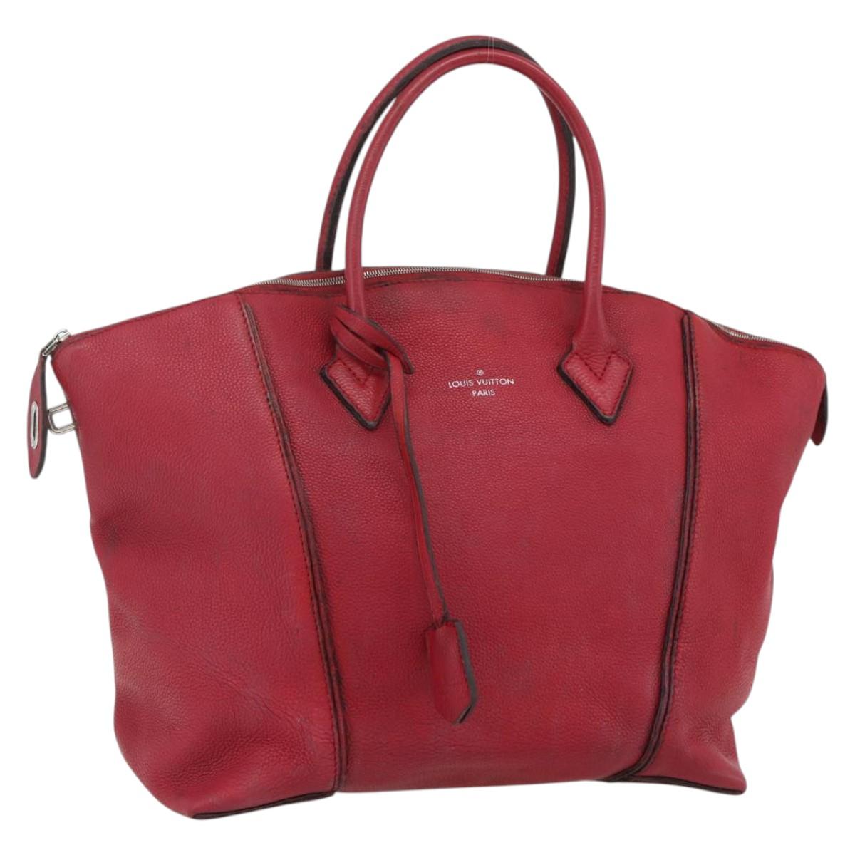 LOUIS VUITTON Lockit MM Hand Bag Leather Fran Boise M94595 LV Auth bs34701