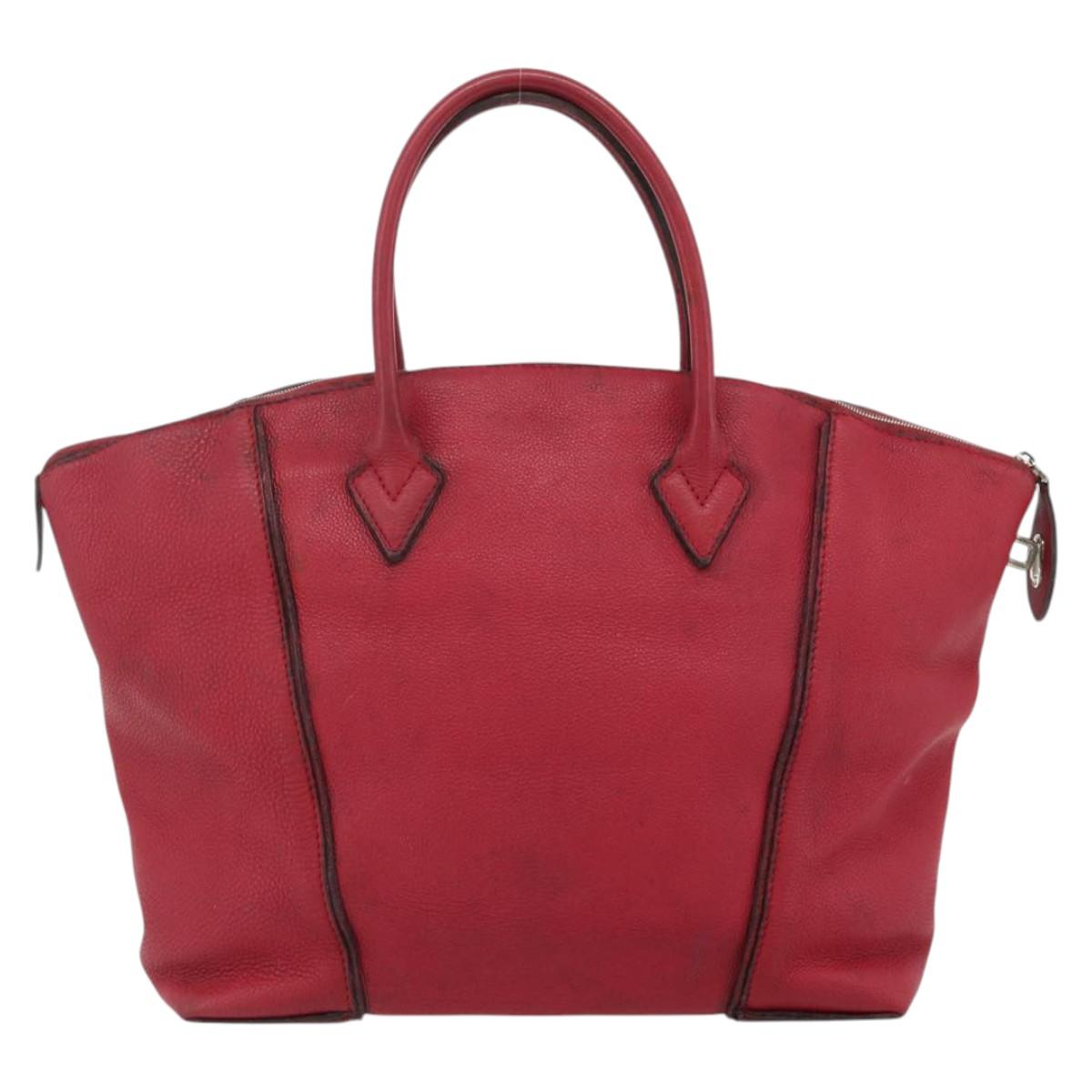 LOUIS VUITTON Lockit MM Hand Bag Leather Fran Boise M94595 LV Auth bs34701
