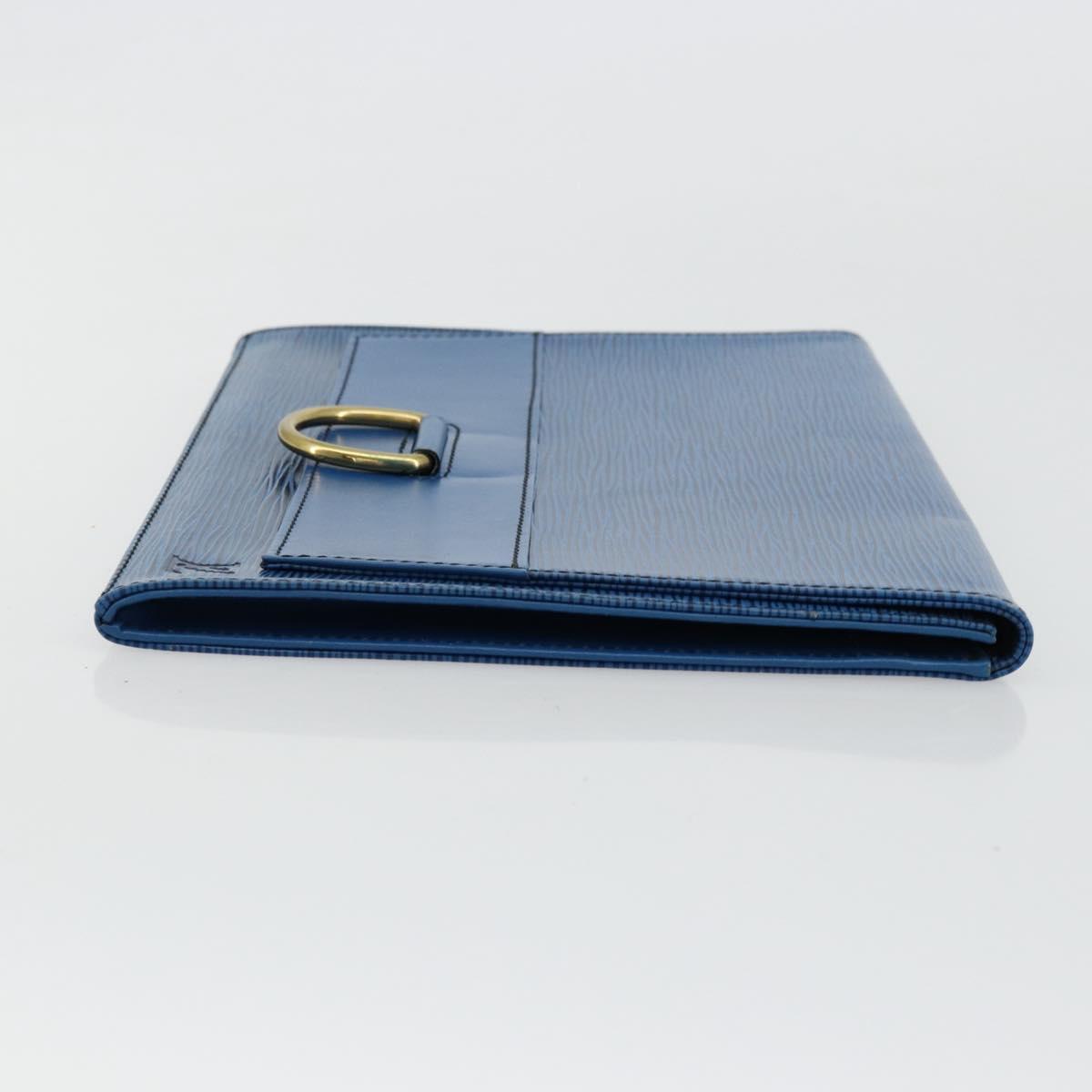 LOUIS VUITTON Epi Jena Clutch Bag Blue M52715 LV Auth bs34702