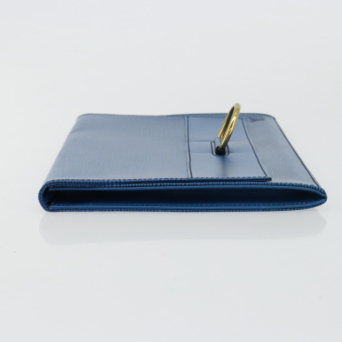 LOUIS VUITTON Epi Jena Clutch Bag Blue M52715 LV Auth bs34702