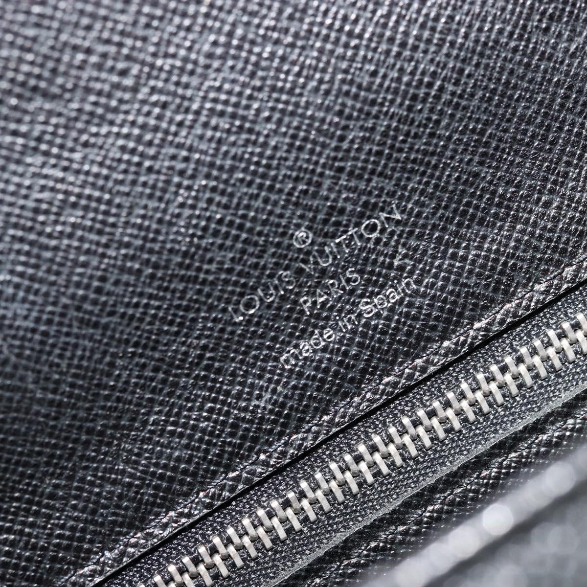 LOUIS VUITTON Taiga Selenga Clutch Bag Ardoise M30782 LV Auth bs34703
