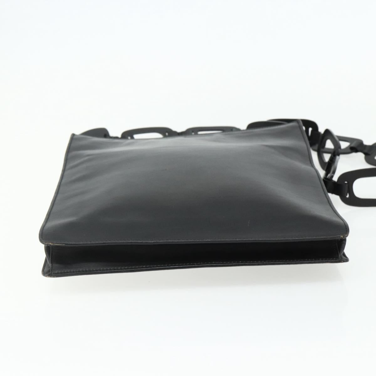 GUCCI Shoulder Bag Leather Black 001 2122 1821 Auth bs34707