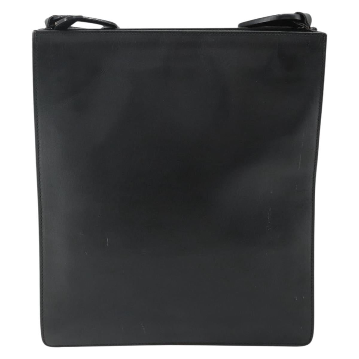 GUCCI Shoulder Bag Leather Black 001 2122 1821 Auth bs34707
