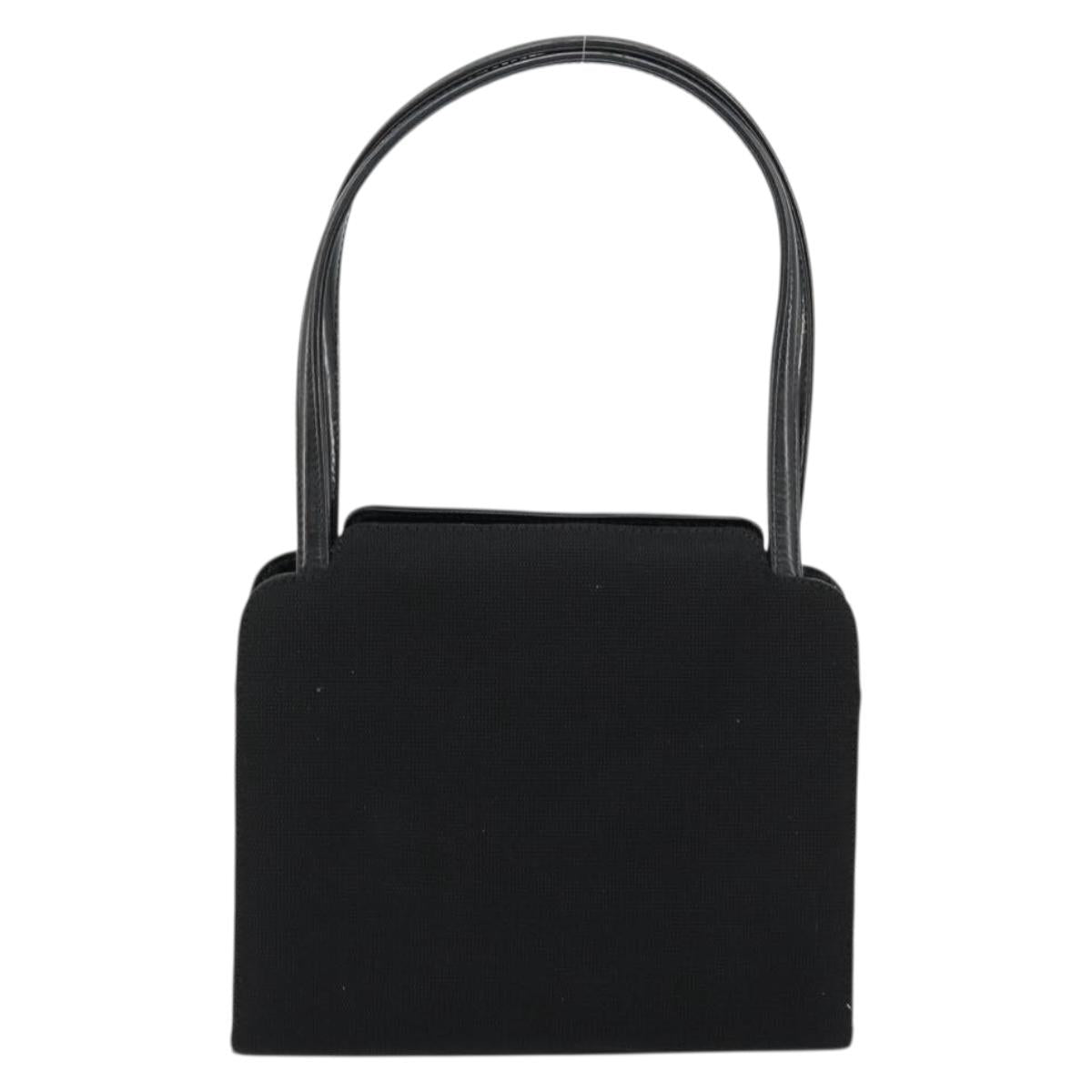 GUCCI Hand Bag Canvas Black 000 0810 Auth bs34708