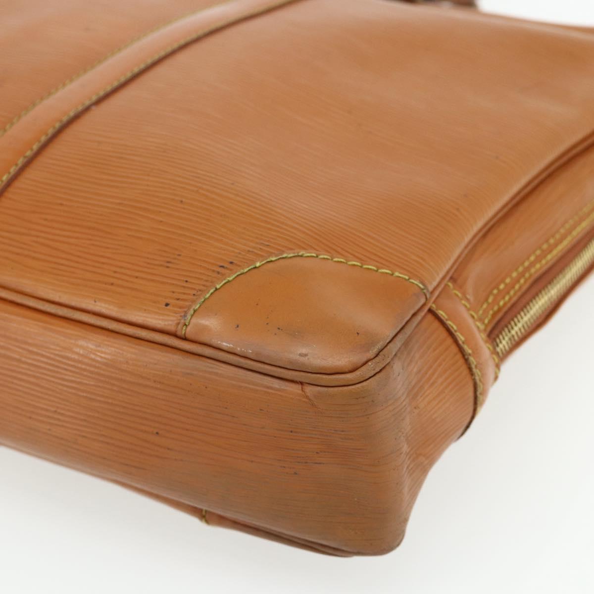 LOUIS VUITTON Epi Porte Documents Voyage Bag Zipangu Gold M54478 LV Auth bs34716