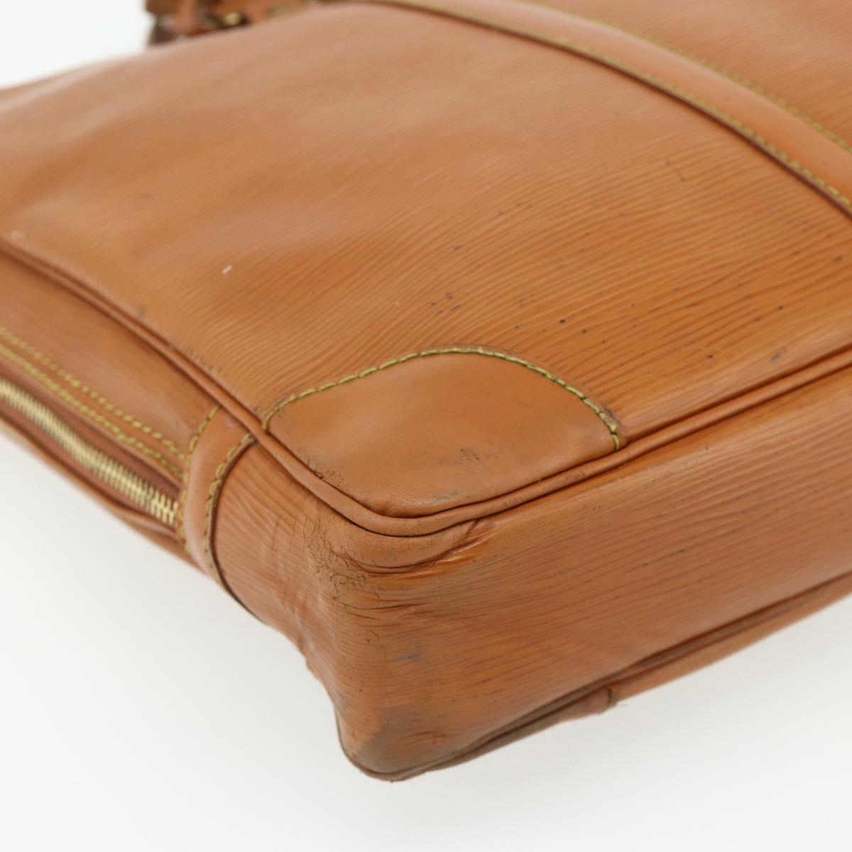LOUIS VUITTON Epi Porte Documents Voyage Bag Zipangu Gold M54478 LV Auth bs34716