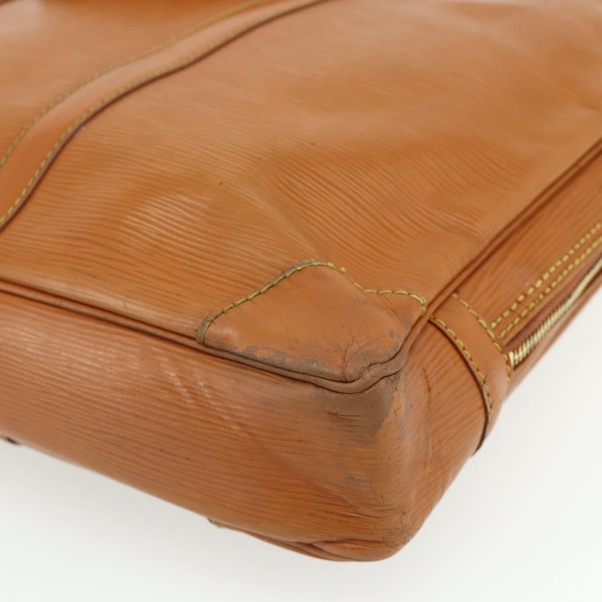 LOUIS VUITTON Epi Porte Documents Voyage Bag Zipangu Gold M54478 LV Auth bs34716