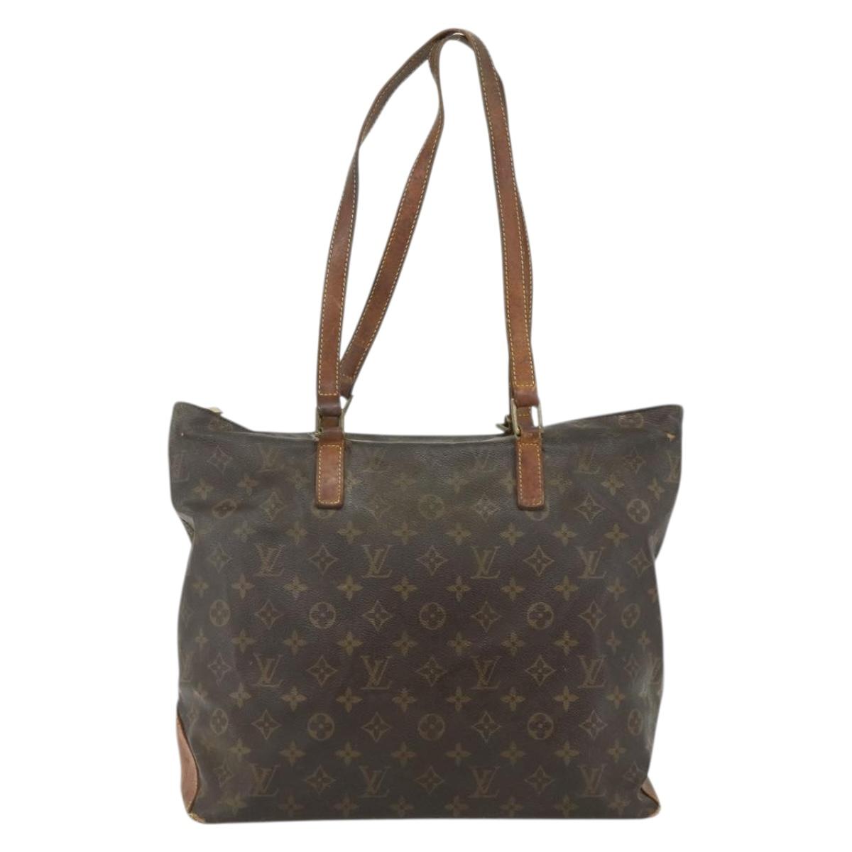 LOUIS VUITTON Monogram Cabas Mezzo Tote Bag M51151 LV Auth bs34720