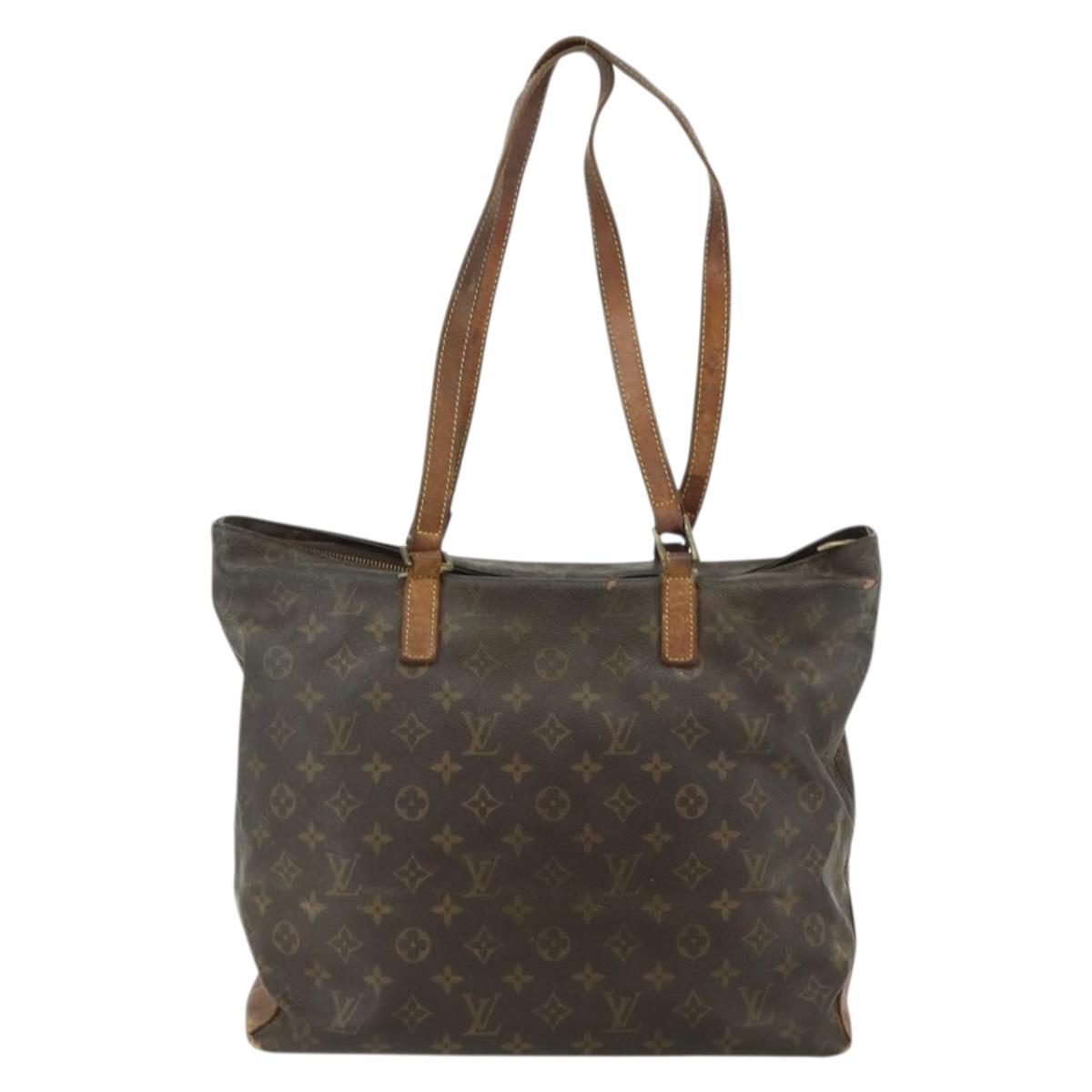LOUIS VUITTON Monogram Cabas Mezzo Tote Bag M51151 LV Auth bs34720