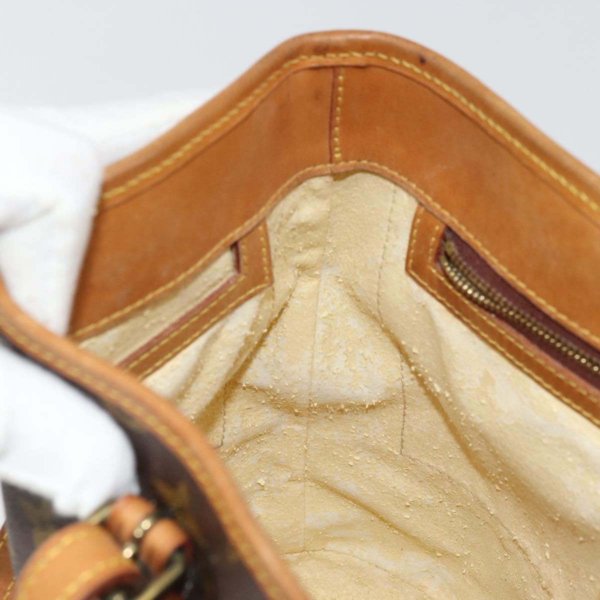 LOUIS VUITTON Monogram Bucket PM Shoulder Bag M42238 LV Auth bs34721