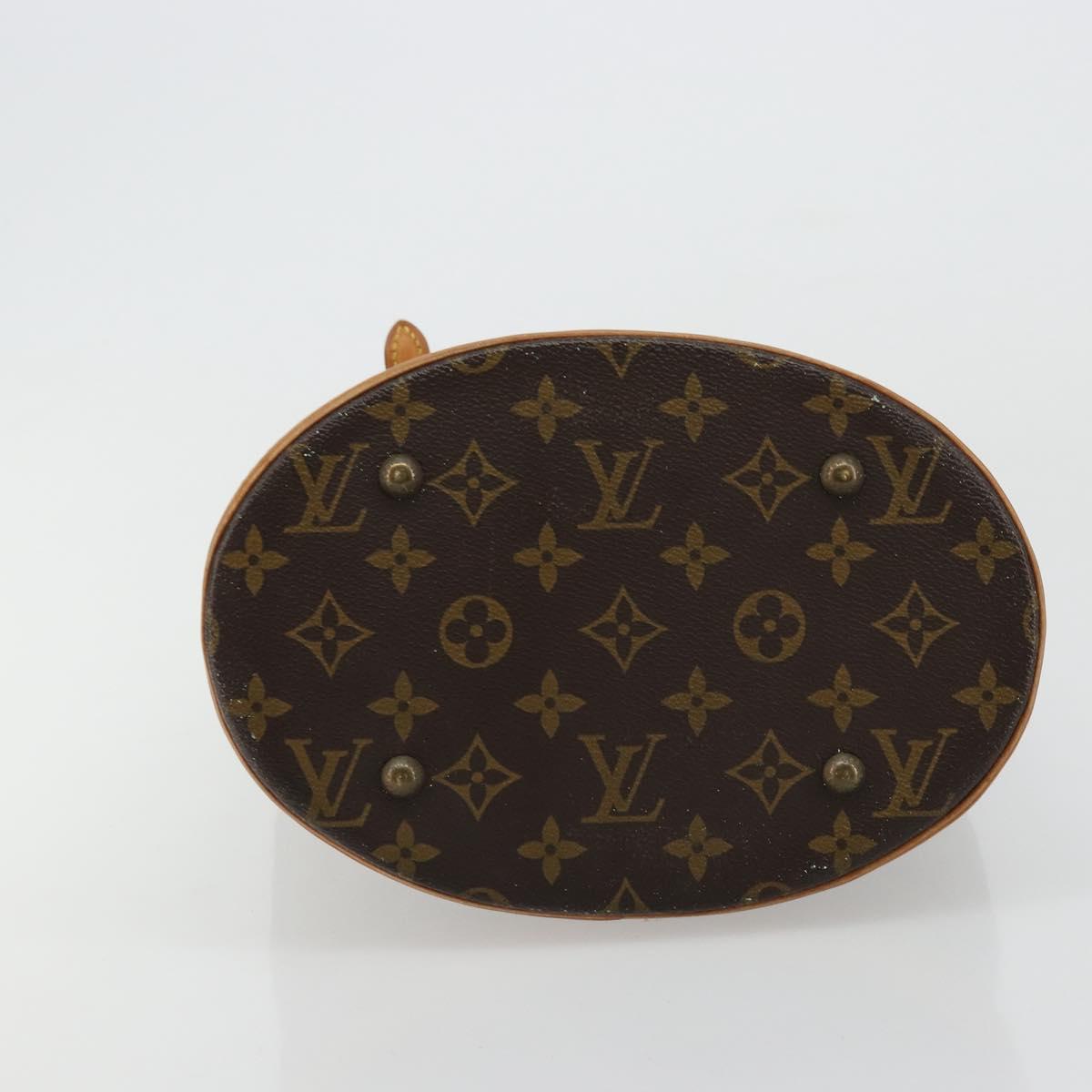 LOUIS VUITTON Monogram Bucket PM Shoulder Bag M42238 LV Auth bs34721