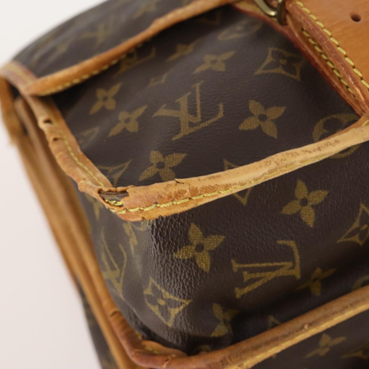 LOUIS VUITTON Monogram Sac Chassour 45 Boston Bag M41922 LV Auth bs34738A