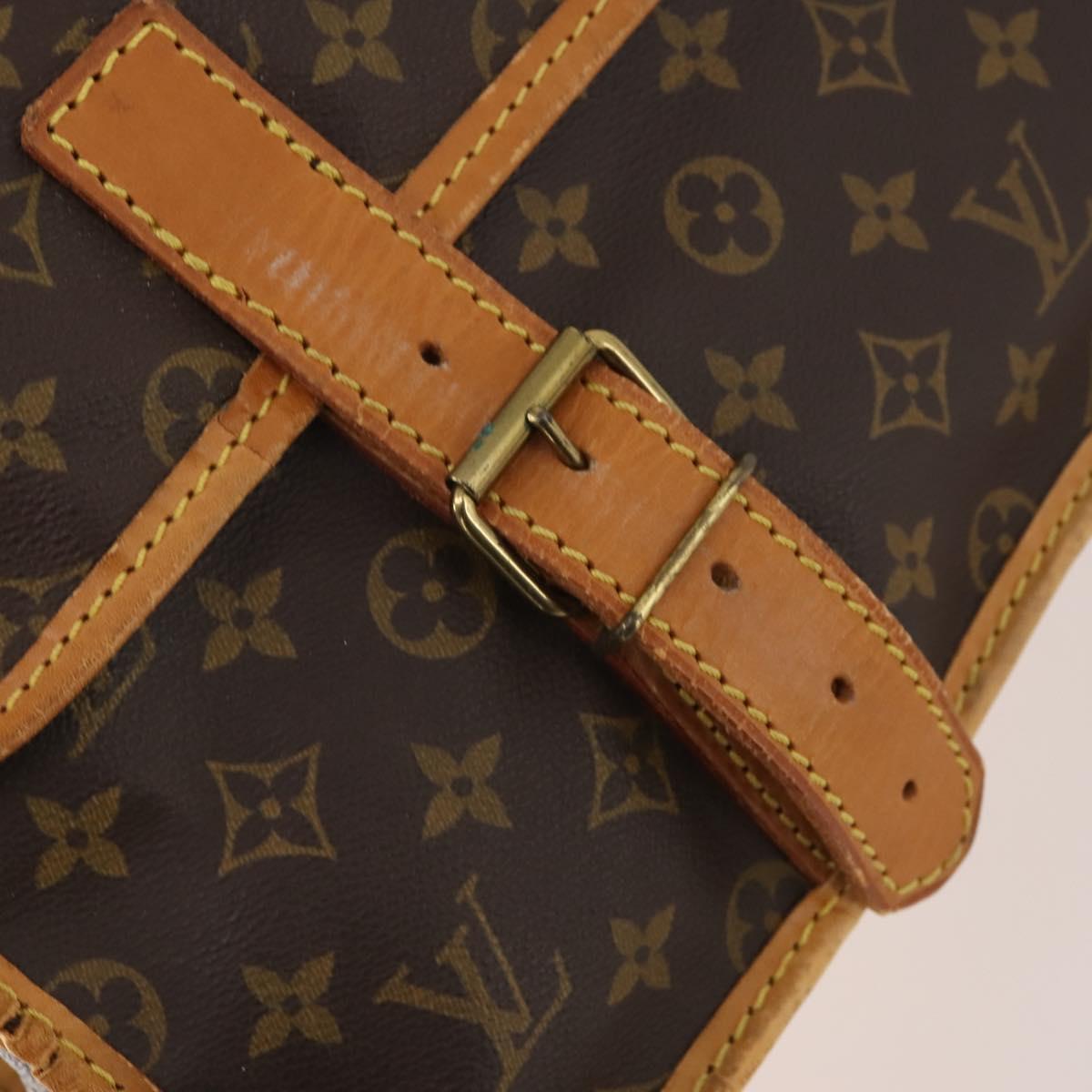 LOUIS VUITTON Monogram Sac Chassour 45 Boston Bag M41922 LV Auth bs34738A