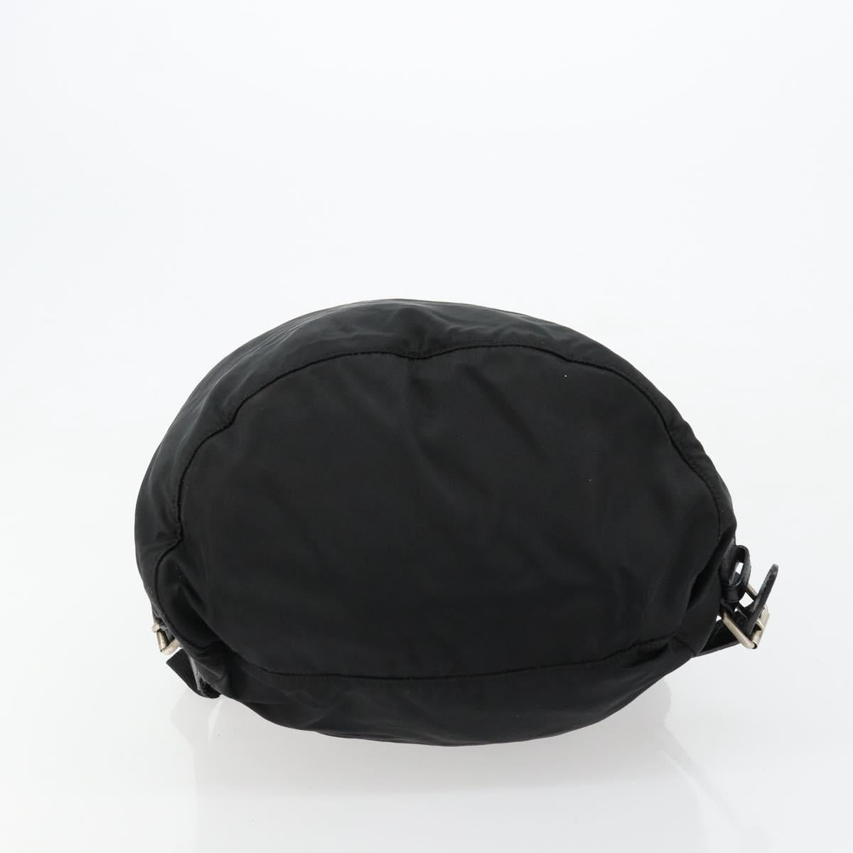 PRADA Backpack Nylon Silver Black Auth bs34742