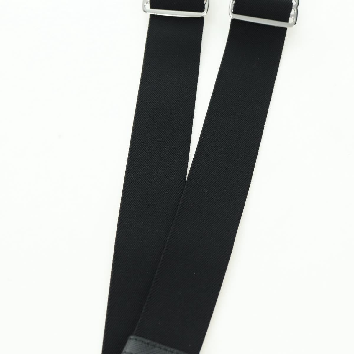 PRADA Suspenders & Pouch Nylon Black Silver Auth bs34760SM