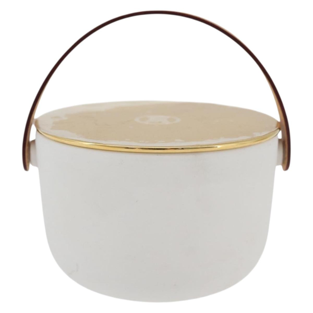 LOUIS VUITTON L'AIR DU JARDIN Aroma Candle Pottery White LV Auth bs34762A