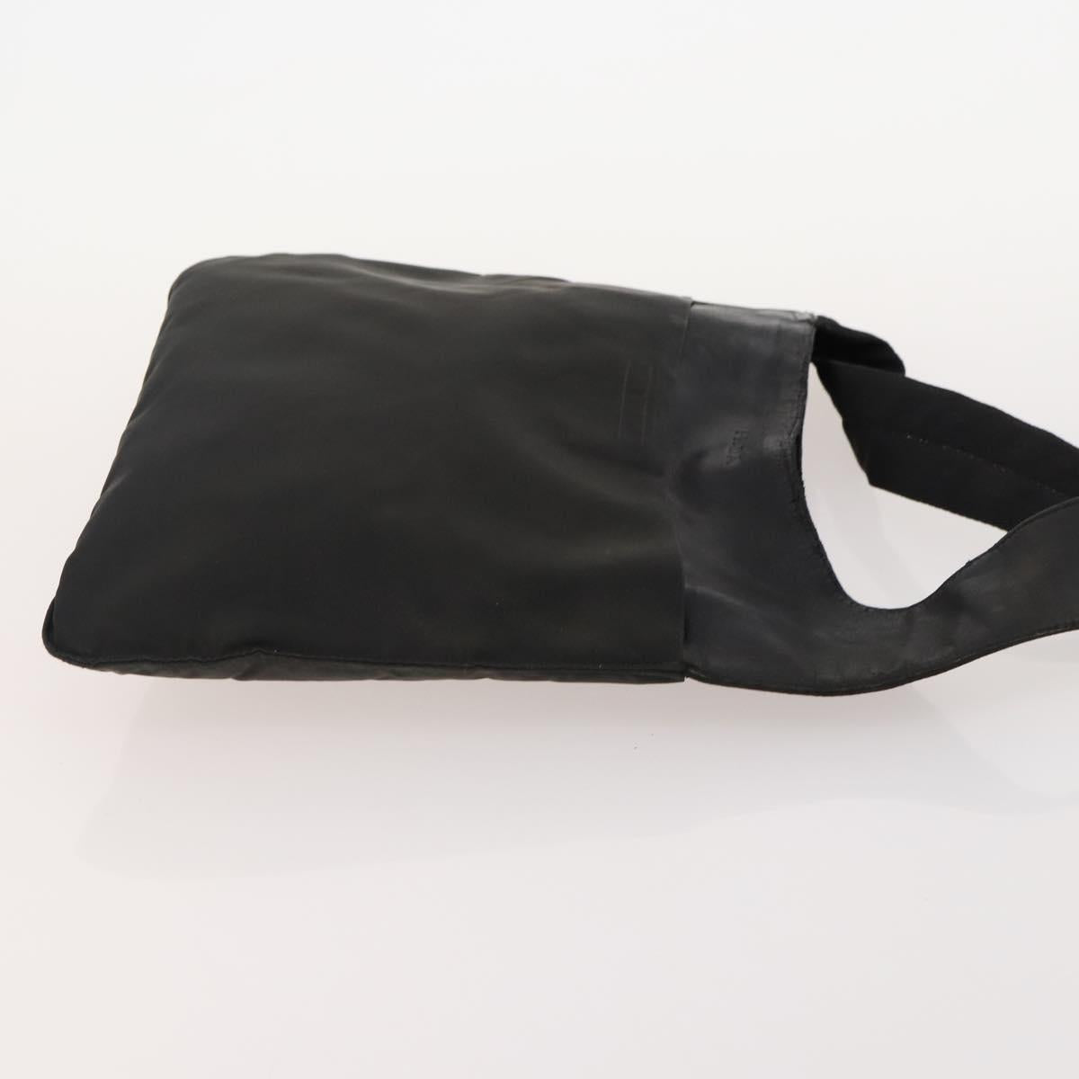 PRADA Sports Line Shoulder Bag Nylon Canvas 3 Set Black Red Auth bs34765