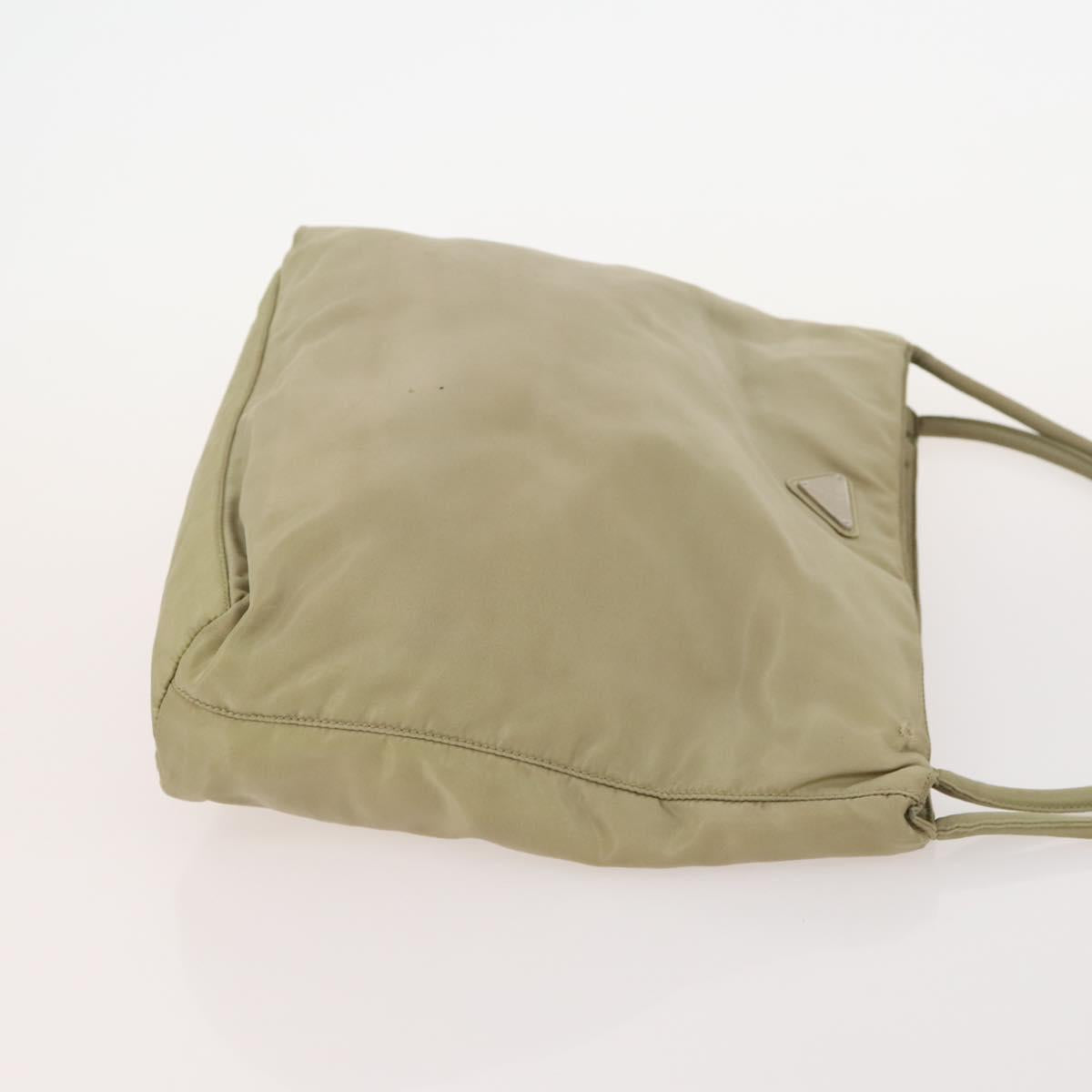 PRADA Hand Bag Nylon 4 Set White Khaki Light Blue Auth bs34766