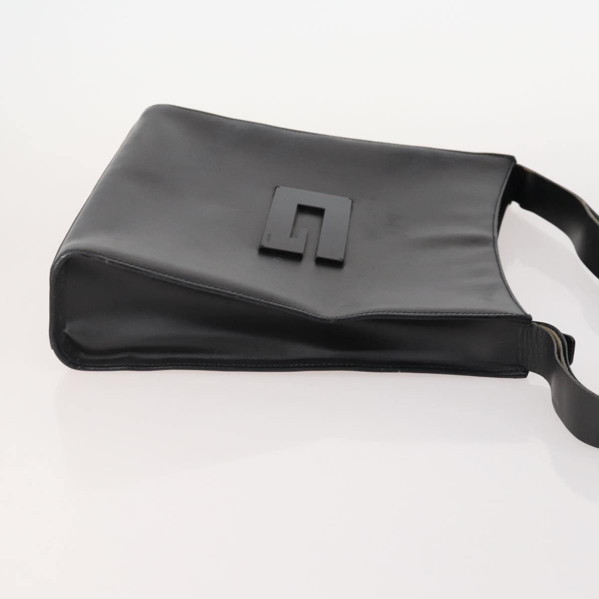 GUCCI Shoulder Bag Leather 2 Set Black Auth bs34768