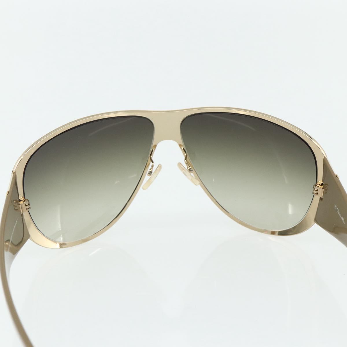 Christian Dior Sunglasses plastic 2 Set Gold Auth bs34769