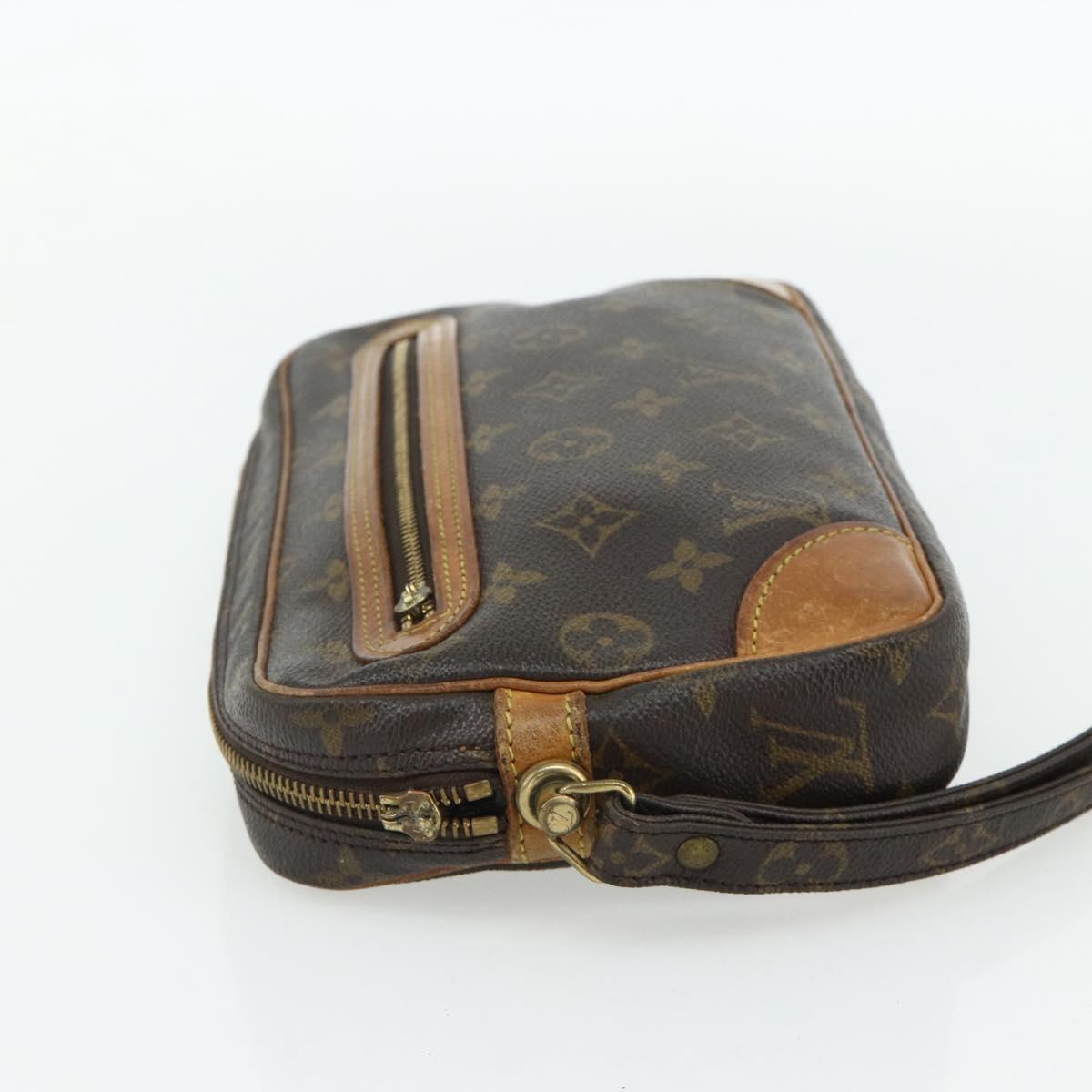 LOUIS VUITTON Monogram Clutch Bag 2 Set LV Auth bs34774