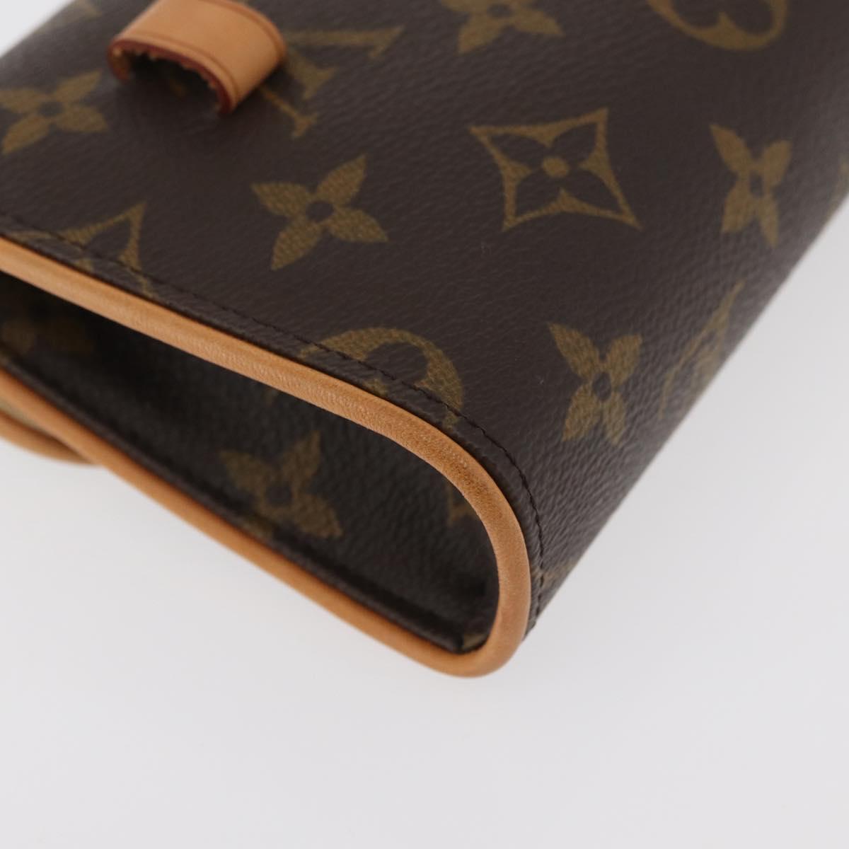 LOUIS VUITTON Monogram Pochette Florentine Waist bag M51855 LV Auth bs34780