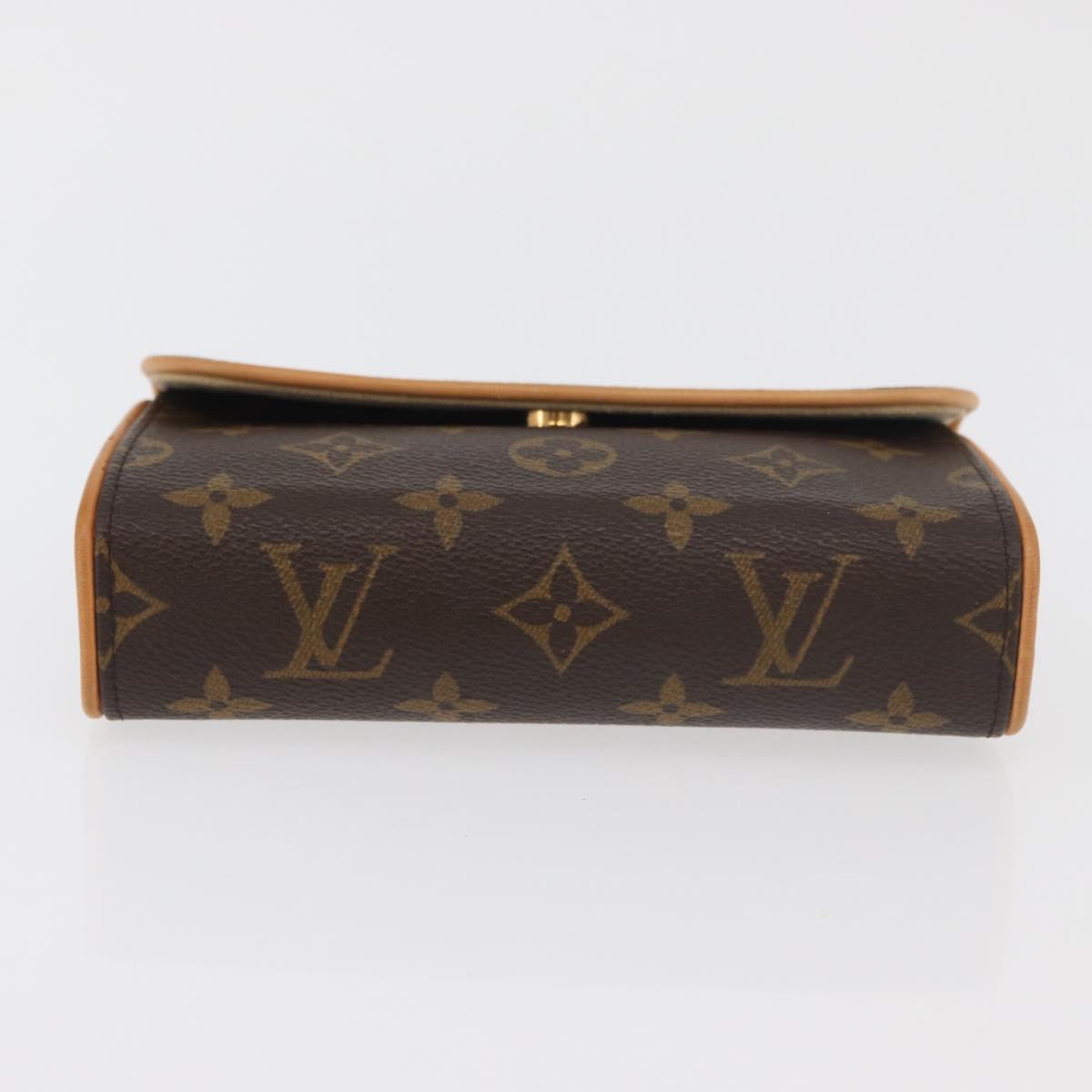 LOUIS VUITTON Monogram Pochette Florentine Waist bag M51855 LV Auth bs34780