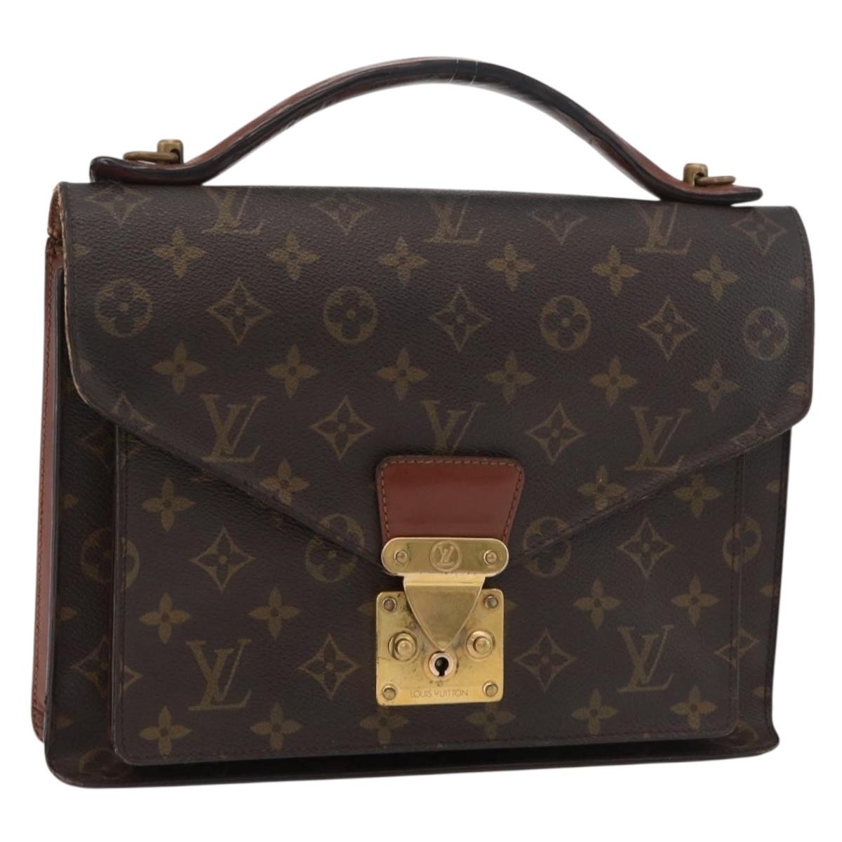 LOUIS VUITTON Monogram Monceau 28 Hand Bag M51185 LV Auth bs34783