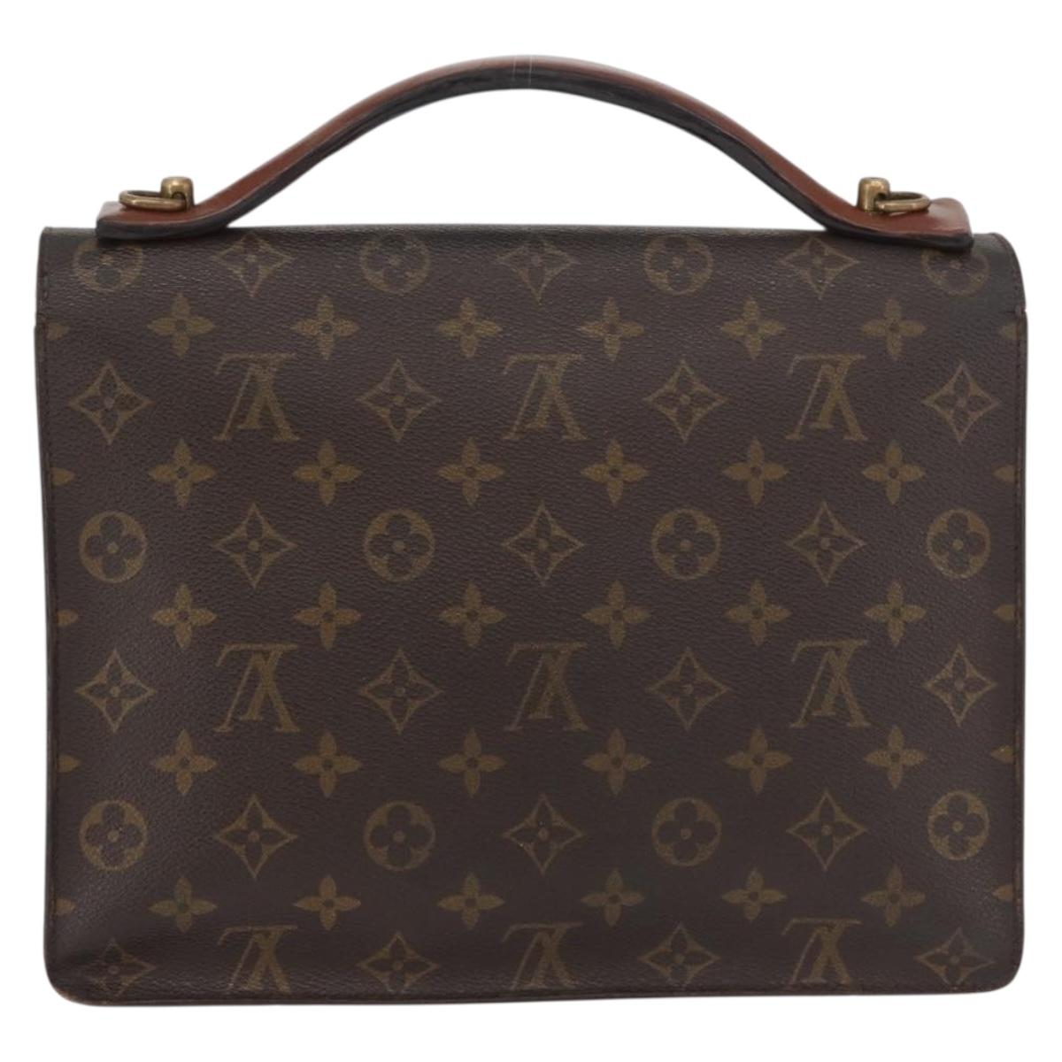 LOUIS VUITTON Monogram Monceau 28 Hand Bag M51185 LV Auth bs34783
