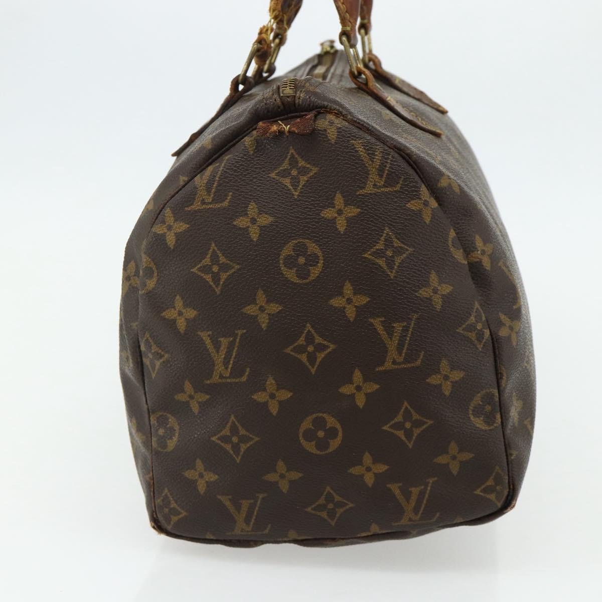 LOUIS VUITTON Monogram Speedy 30 Hand Bag M41526 LV Auth bs34784