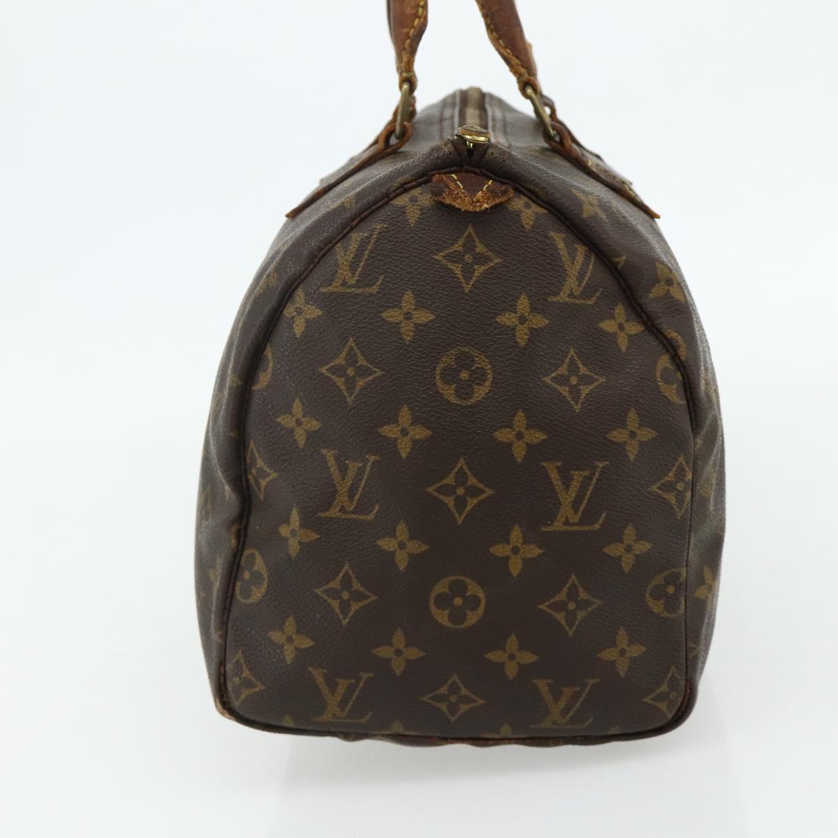 LOUIS VUITTON Monogram Speedy 30 Hand Bag M41526 LV Auth bs34784