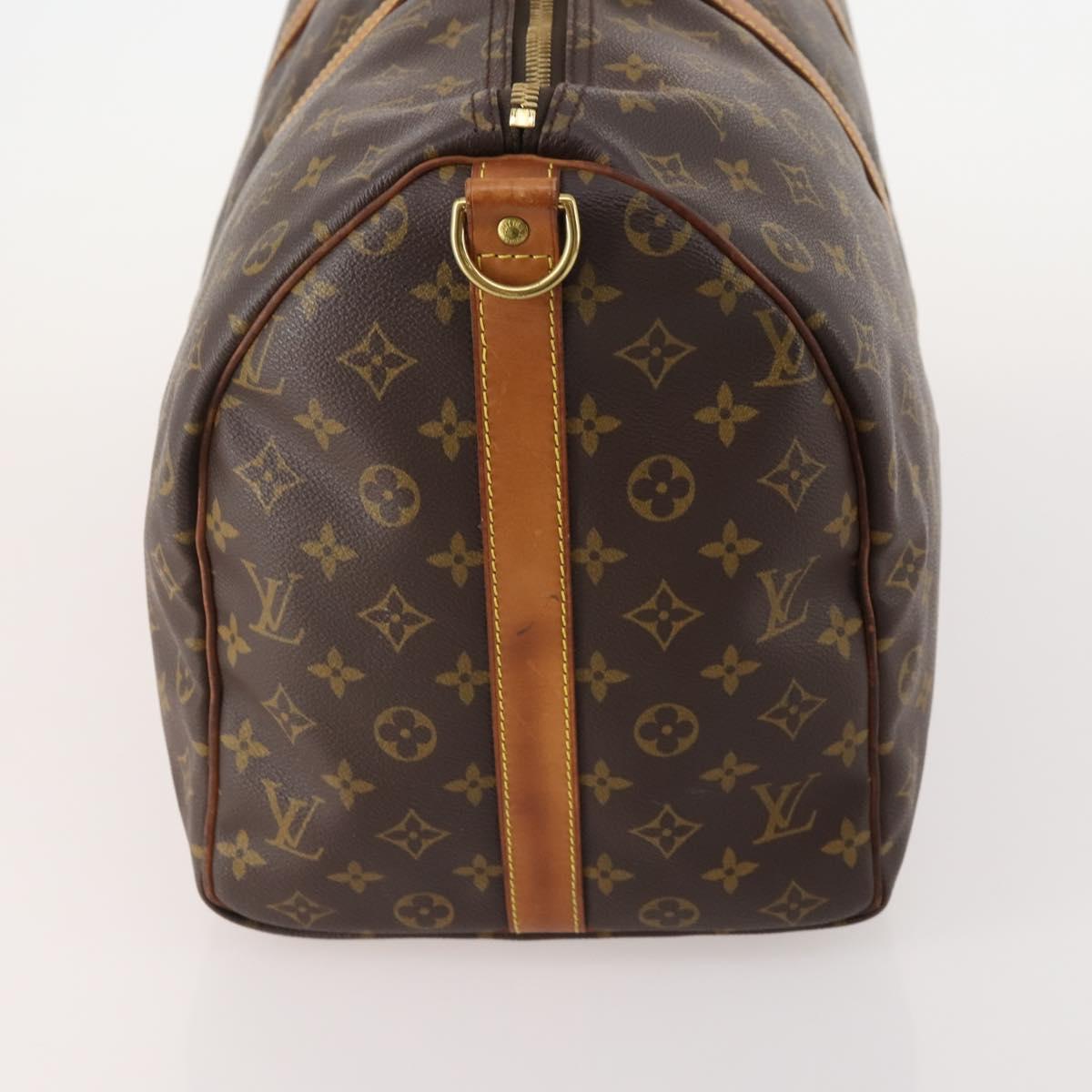 LOUIS VUITTON Monogram Keepall Bandouliere 50 Boston Bag M41416 LV Auth bs34788A