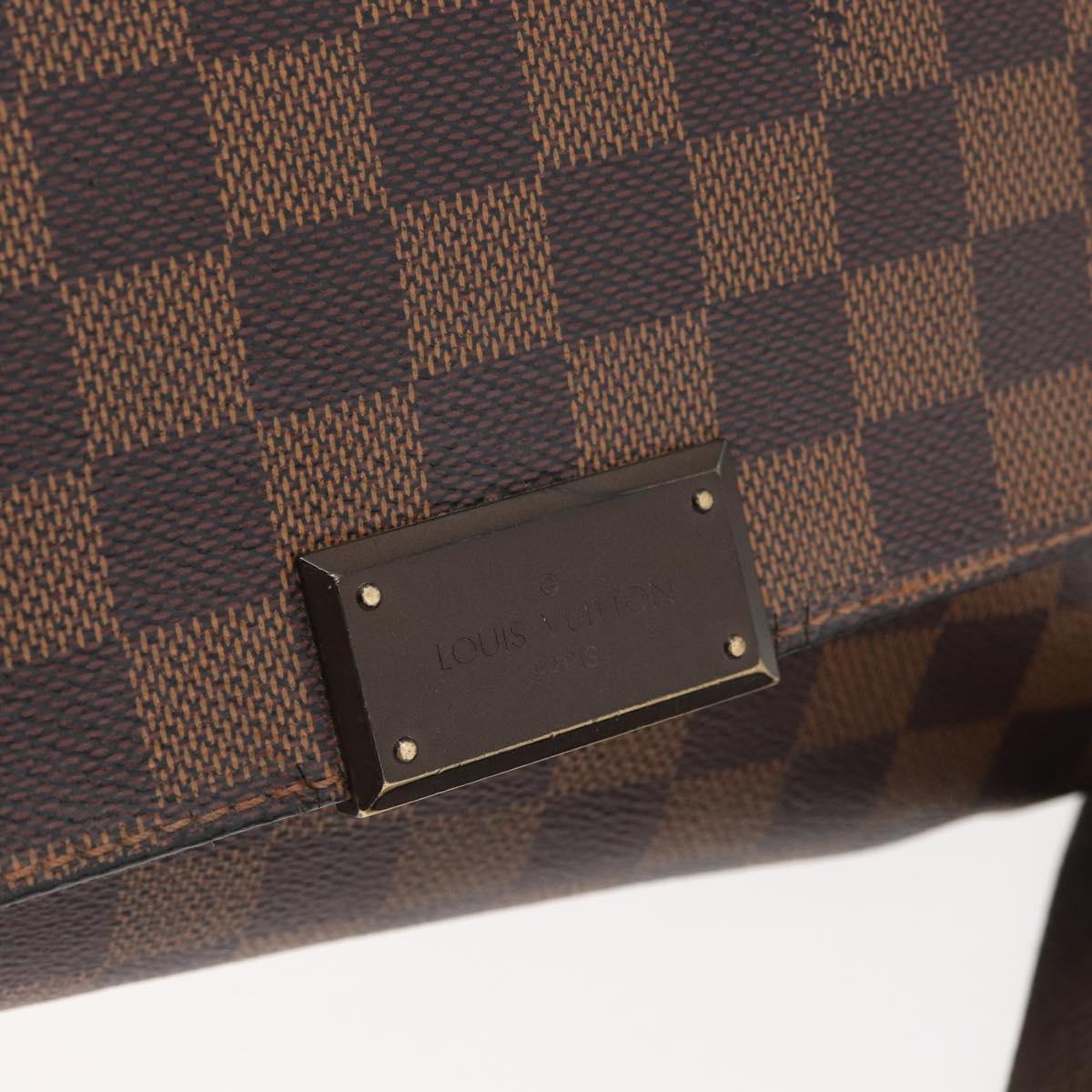 LOUIS VUITTON Damier Ebene District MM Shoulder Bag N41212 LV Auth bs34791