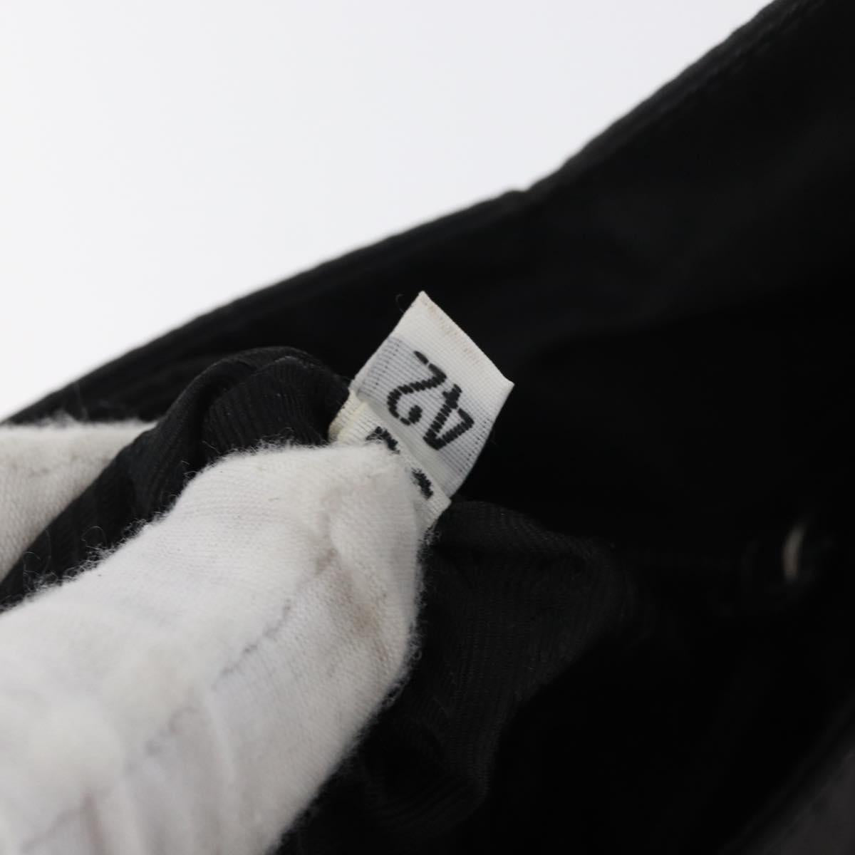 PRADA Shoulder Bag Nylon Black Silver Auth bs34797