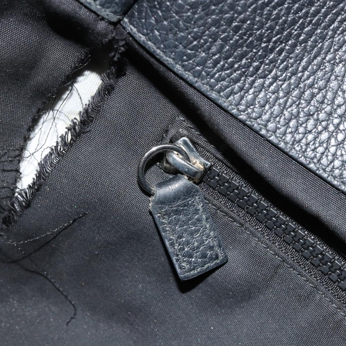 GUCCI GG Canvas Sherry Line Bag Nylon Outlet Black Silver 449178 Auth bs34813