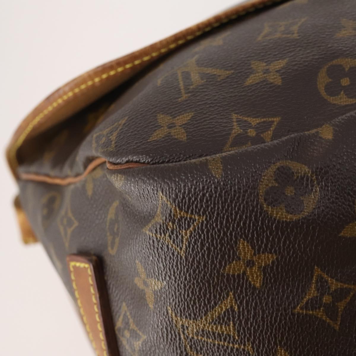 LOUIS VUITTON Monogram Saumur 35 Shoulder Bag M42254 LV Auth bs34826