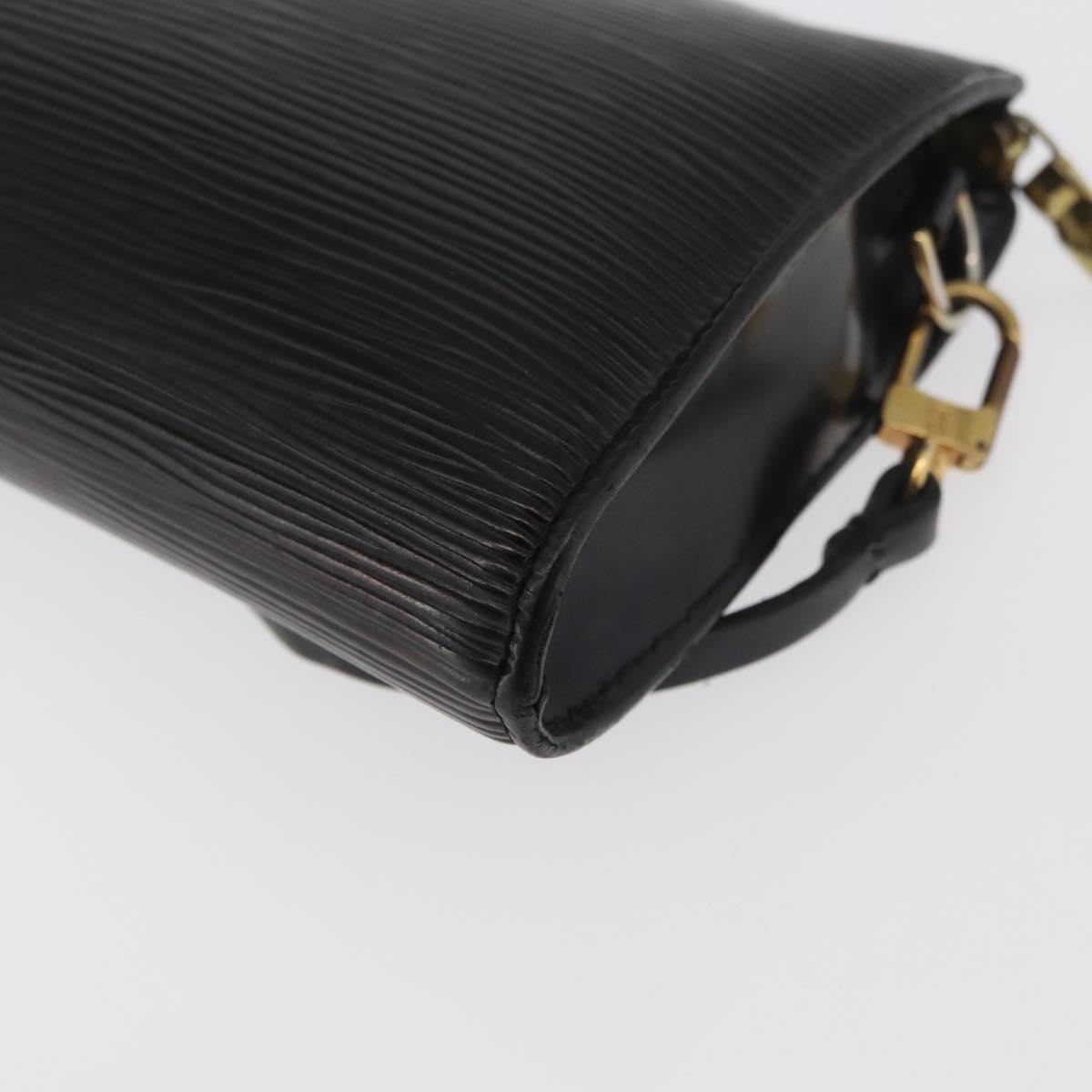 LOUIS VUITTON Epi Pochette Accessoires Pouch Black M52982 LV Auth bs34835