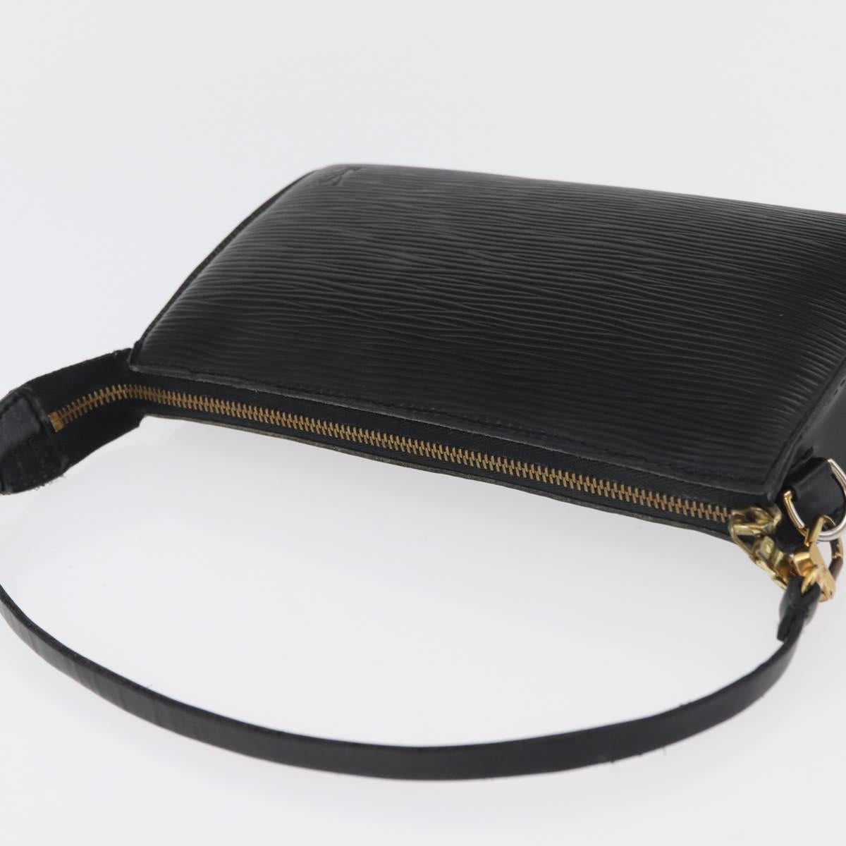 LOUIS VUITTON Epi Pochette Accessoires Pouch Black M52982 LV Auth bs34835