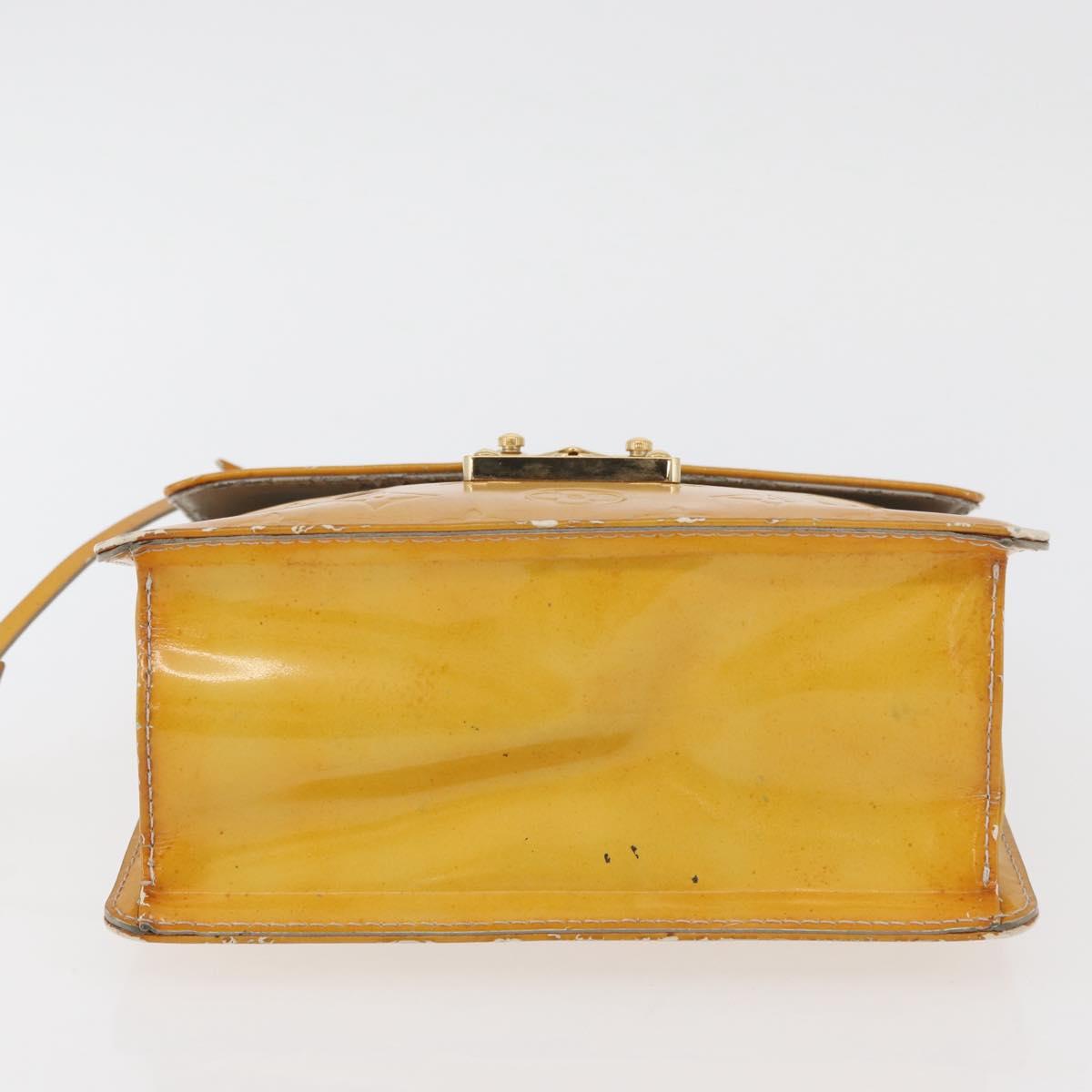 LOUIS VUITTON Monogram Vernis Spring Street Hand Bag Gris M91029 LV Auth bs34845