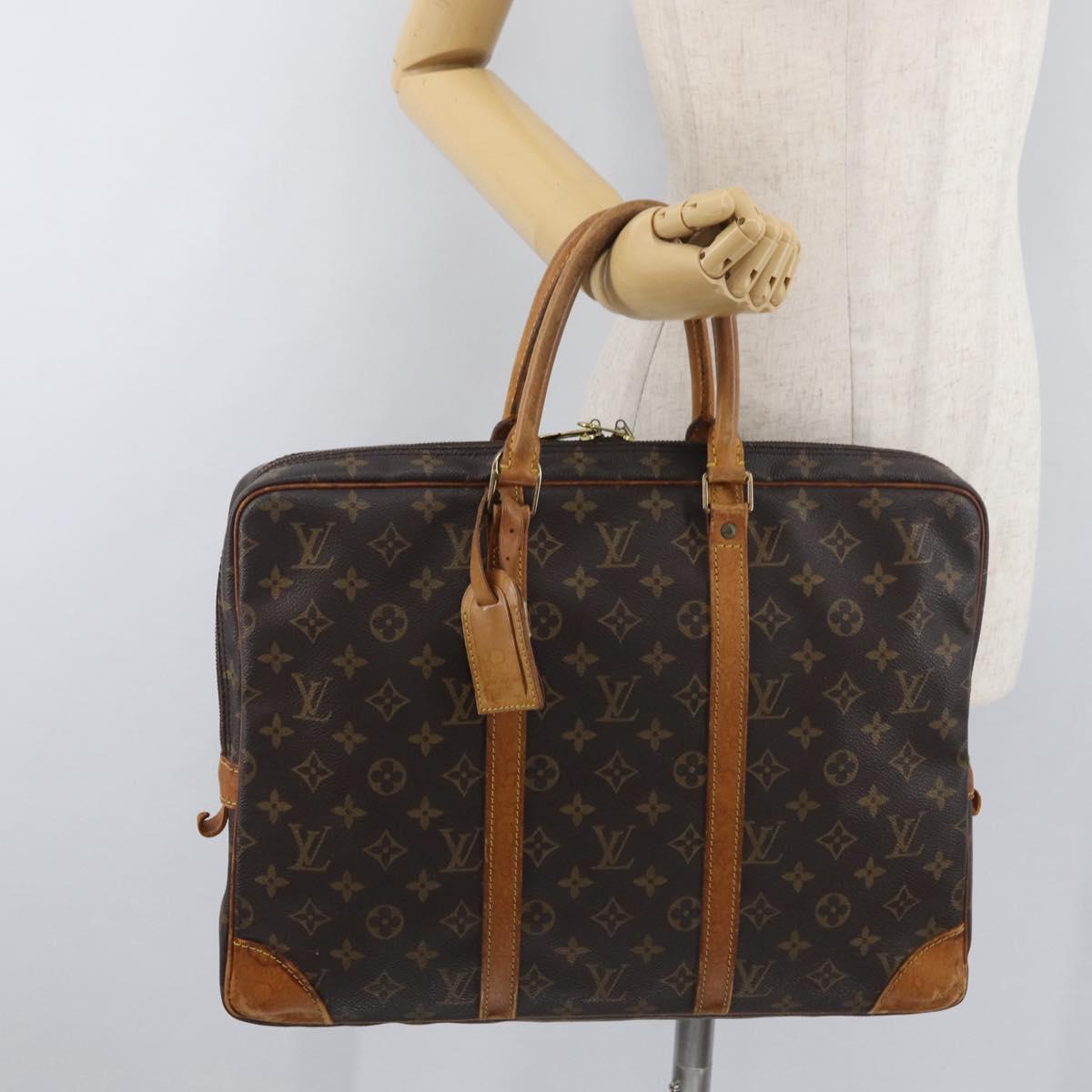 LOUIS VUITTON Monogram Porte Documents Voyage Business Bag M53361 Auth bs34848