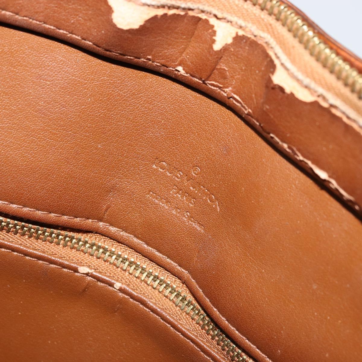 LOUIS VUITTON Monogram Vernis Houston Hand Bag Bronze M91122 LV Auth bs34850