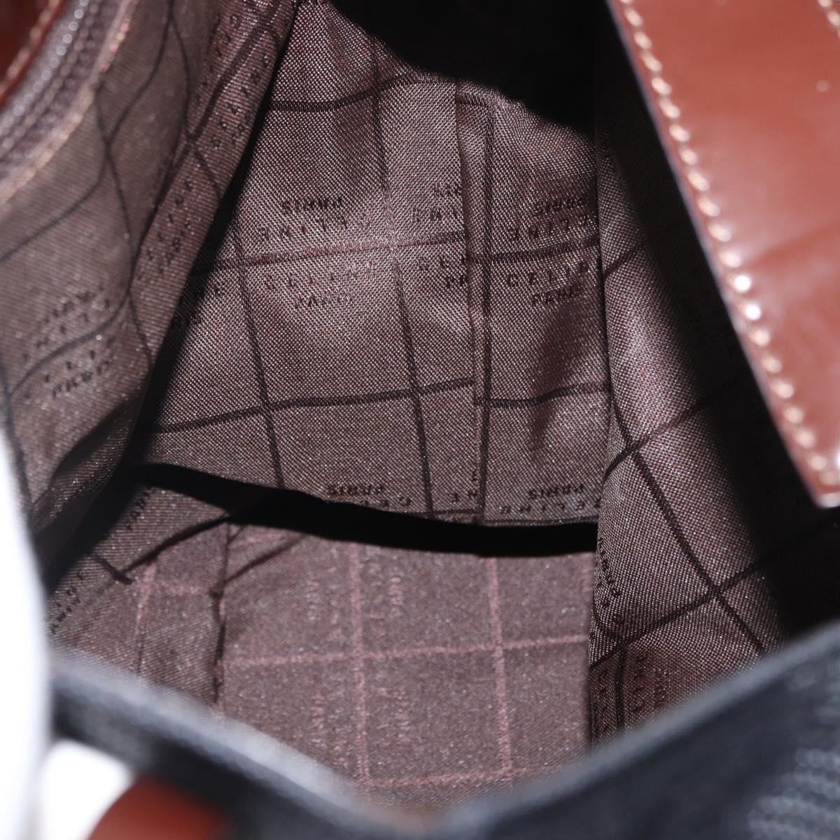 CELINE Tote Bag Canvas Black Auth bs34859